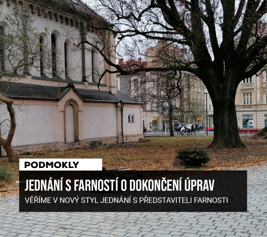 Dokončení revitalizace Podmokel? Nové styl jednání s farností snad přinese kýžený výsledek